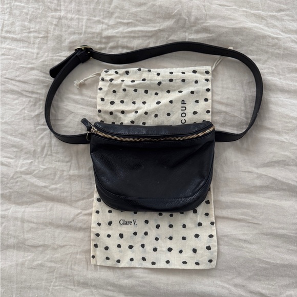 Clare V Handbags - Clare V. Black Leather Fanny Pack